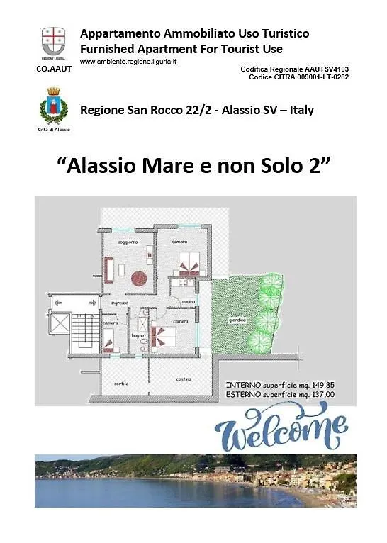 Apartmán Alassio Mare E Non Solo 2 Itálie
